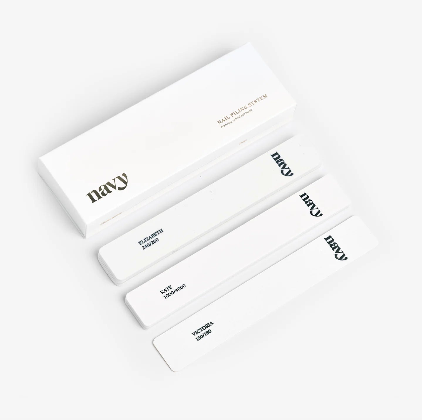 Trio de limes à ongles (nail filing system)